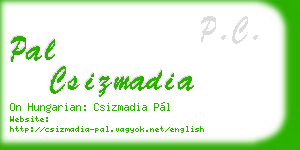 pal csizmadia business card